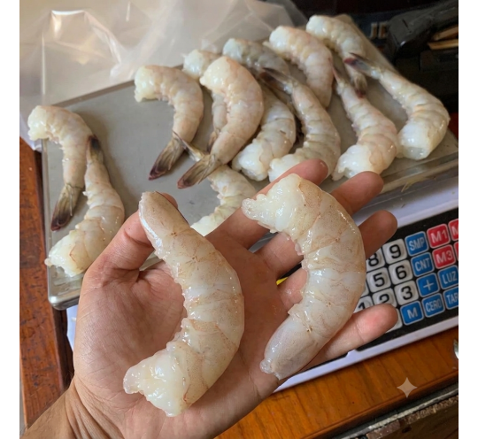 ١كً جمبرى عملاق بدون قشر 8 /12حباية-U9 peleed shrimp