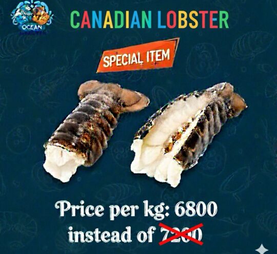 Candian lobster tail