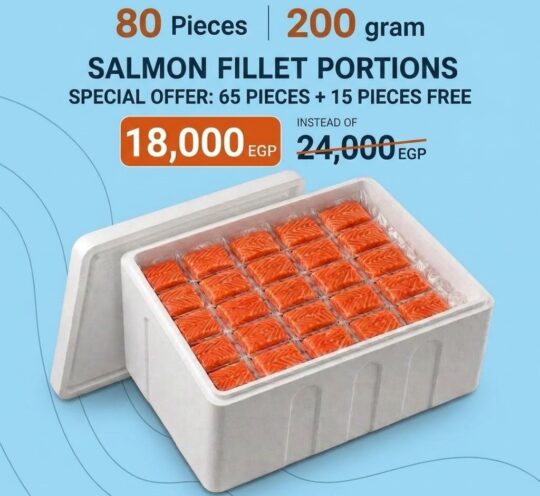 عرض الجراند سلمون (65 قطعة + 15 إضافية)/Grand Salmon Offer (65 Pieces + 15 Free)